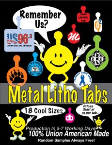 metal tabs